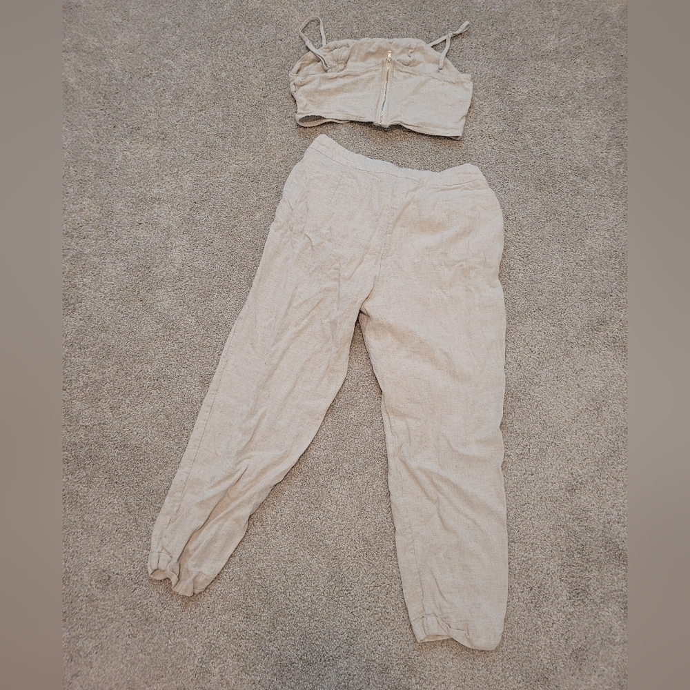 Emery Rose Linen & Viscose Outfit Size Large - Picture 6 of 6